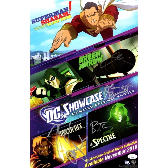 DC Showcase Multi Signed Autographed 11X17 Poster 4 Autos Thomas Jane Timm JSA