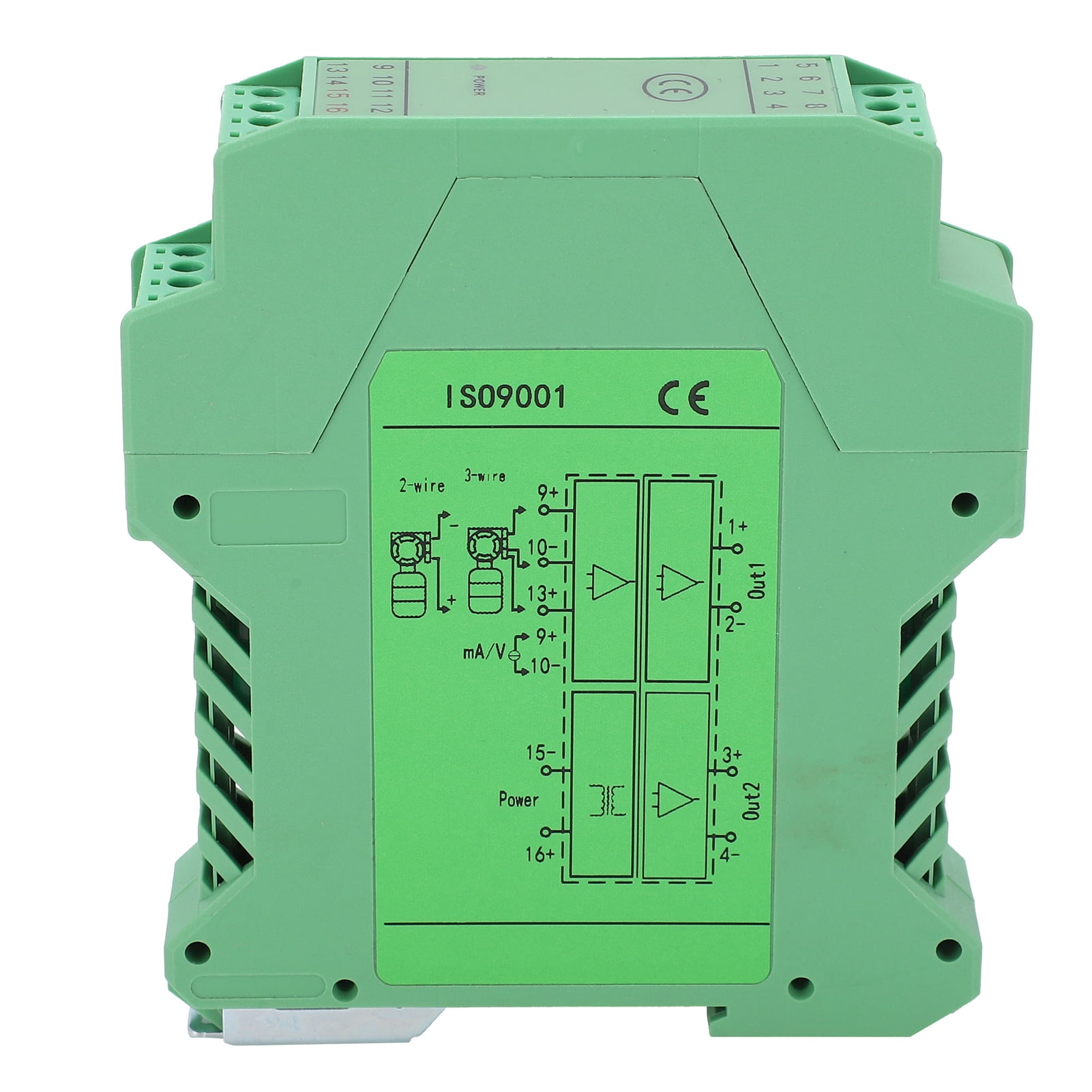 DC Signal Isolator Current Voltage Transmitter DIN Rail Mount 1 in 2 dc-signal-isolator-current-voltage-transmitter-din-rail-mount-1-in-2