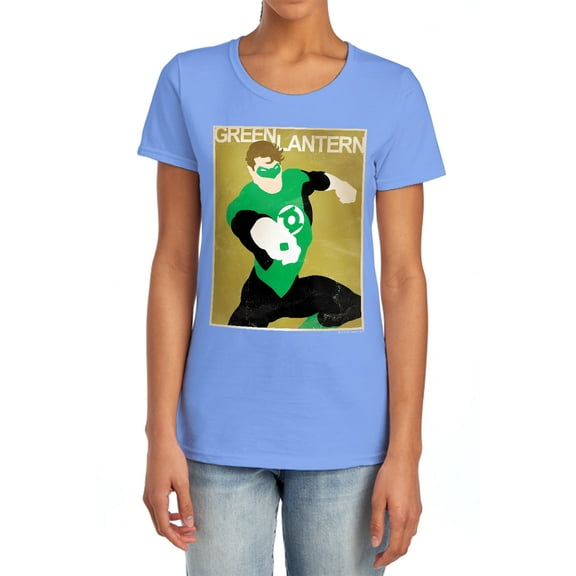 DC Simple Gl Poster Women's T Shirt, Carolina Blue, Large