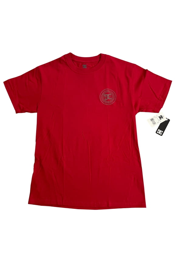 DC Skateboarding  Men's Short-Sleeve Graphic T-Shirt (Red, Small, S)