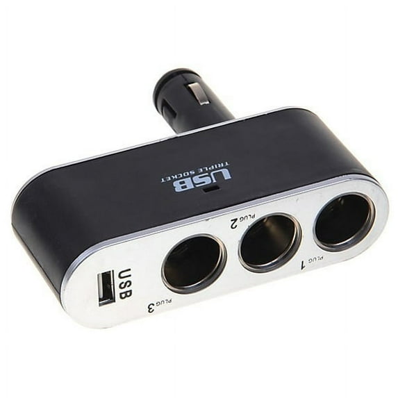 DC Socket Car Charger Splitter for #device_series - USB Port Power Adapter Vehicle Plug-in K3D for iPhone XS,Max,XR,13,Pro,Max,12,Pro,Max,Mini,SE (2022),11,Pro,Max