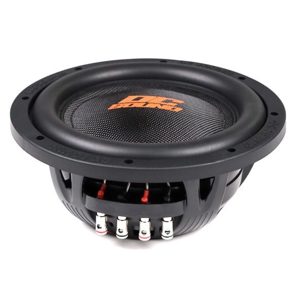 DC Sound DSW2000 10" Shallow-Mount Fiber Glass Subwoofer 2000W DVC 4-Ohm