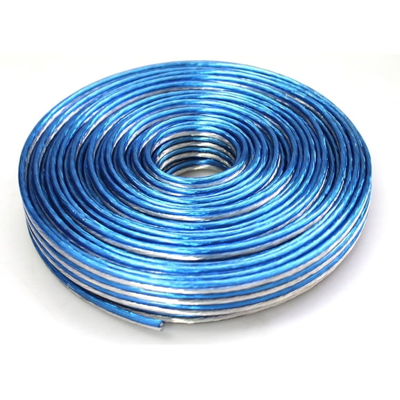 DC Sound DSWT18B25 18 Gauge Premium Speaker Wire 25ft Clear Blue/WhiteDC Sound DSWT18B25 18 Gauge Premium Speaker Wire 25ft Clear Blue/White