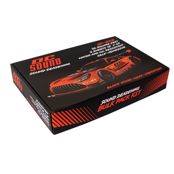 DC Sound SP-BK9 9 Sheets 18" x 32" Sound Deadening Noise Insulation Vibration Dampening Material Bulk Kit