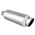 thumbnail image 1 of DC Sports Universal Round Muffler 2.5 Inlet-3.25 5 Tip Slant Cut, 1 of 3