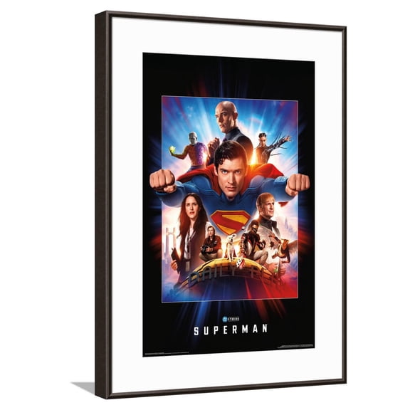 DC Studios Superman (2025) - Group One Sheet Canvas Wall Poster, 14.725" x 22.375"