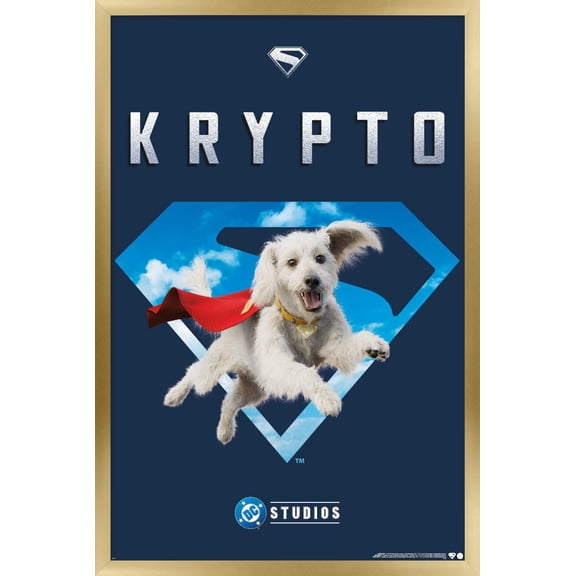 DC Studios Superman (2025) - Krypto Wall Poster, 14.725" x 22.375" Framed