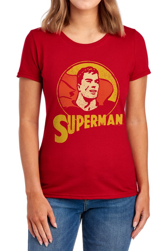 DC Super Circle Women's T Shirt, Red, X-Large