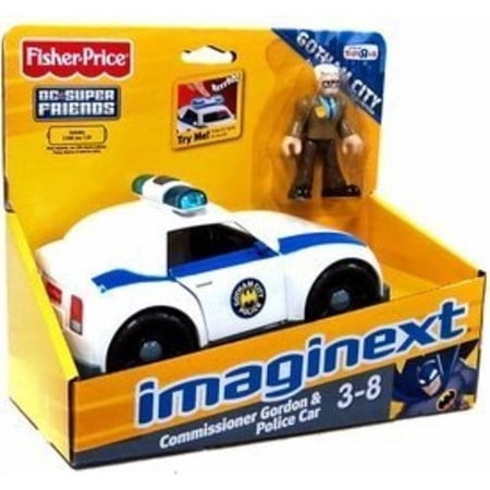 DC Super Friends Imaginext Commissioner Gordon & Police Car Figure Set