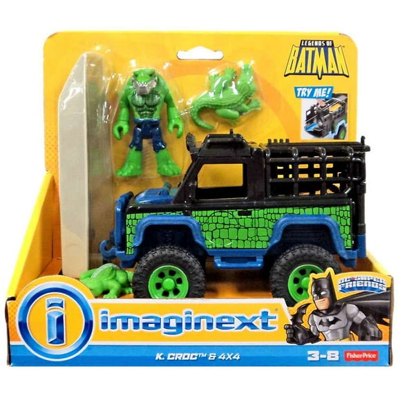 DC Super Friends Imaginext K. Croc & 4x4 Figure Set