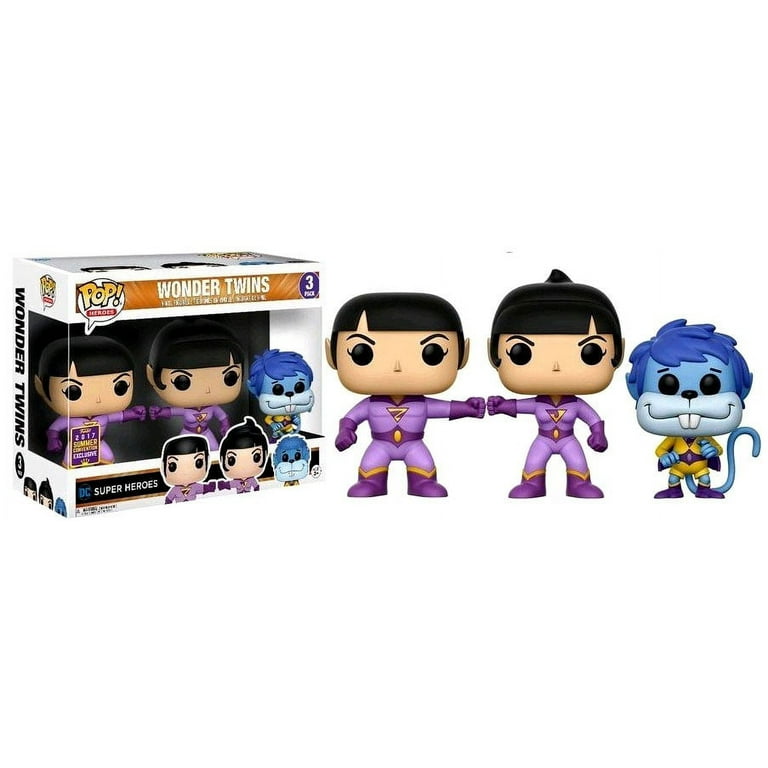DC Super Hero Funko Pop! Heroes Wonder Twins 3-Pack Vinyl Figure