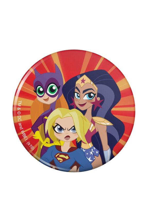 DC Super Hero Girls Girl Group Pinback Button Pin
