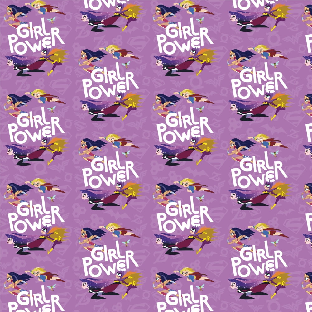 GRAPHICS AND MORE DC Super Hero Girls Girl Power Premium Roll Gift Wrap Wrapping Paper