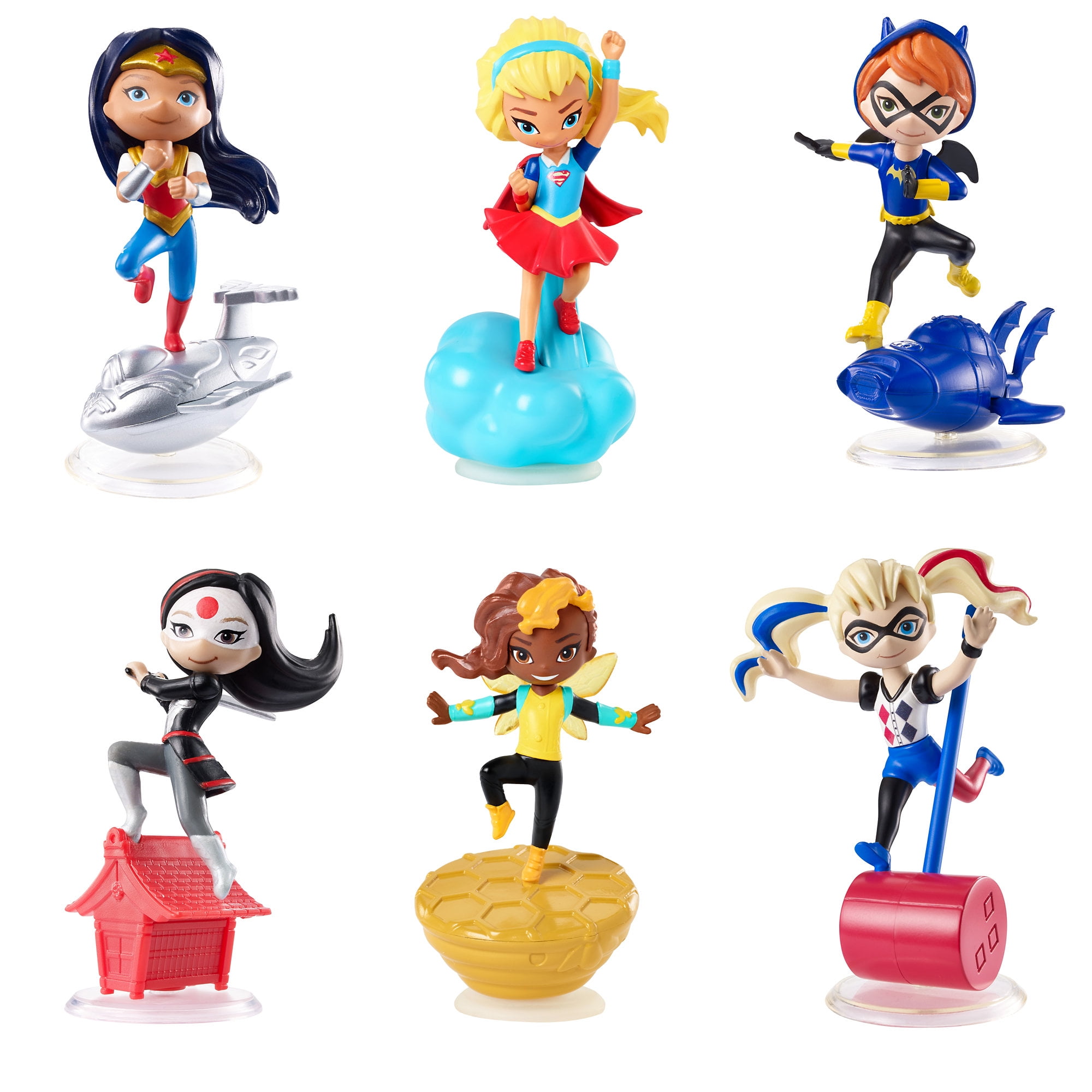 G-LOVELYS Superhéros Lot de 6 figurines daction Mini super-héros Ac