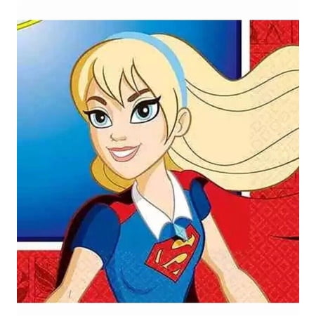 DC Super Hero Girls Party Supplies Beverage Napkins 16ct.