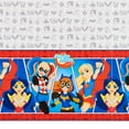 thumbnail image 1 of DC Super Hero Girls Plastic Table Cover 54" x 96", 1 of 4