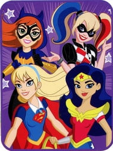 DC Super Hero Girls 'Star Power' Super Plush Throw