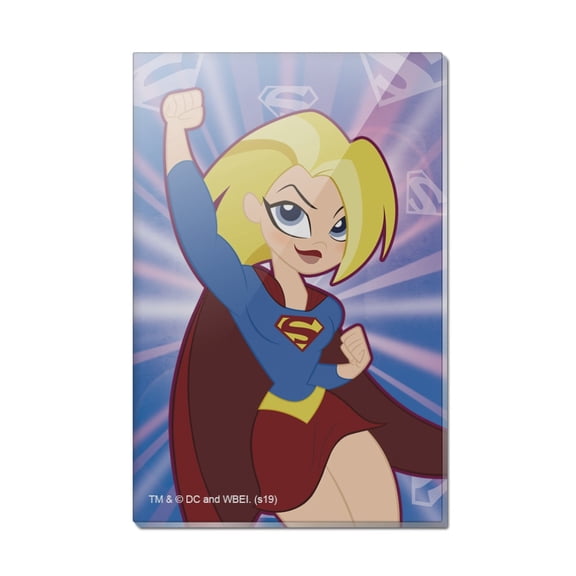 DC Super Hero Girls Supergirl Rectangle Acrylic Fridge Refrigerator Magnet