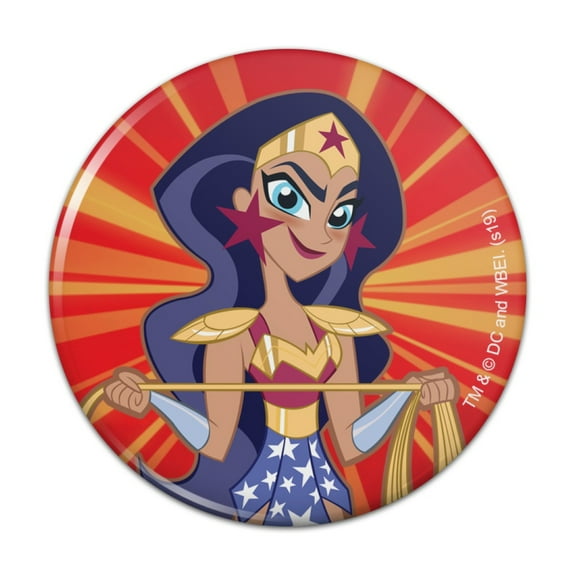 DC Super Hero Girls Wonder Woman Kitchen Refrigerator Locker Button Magnet