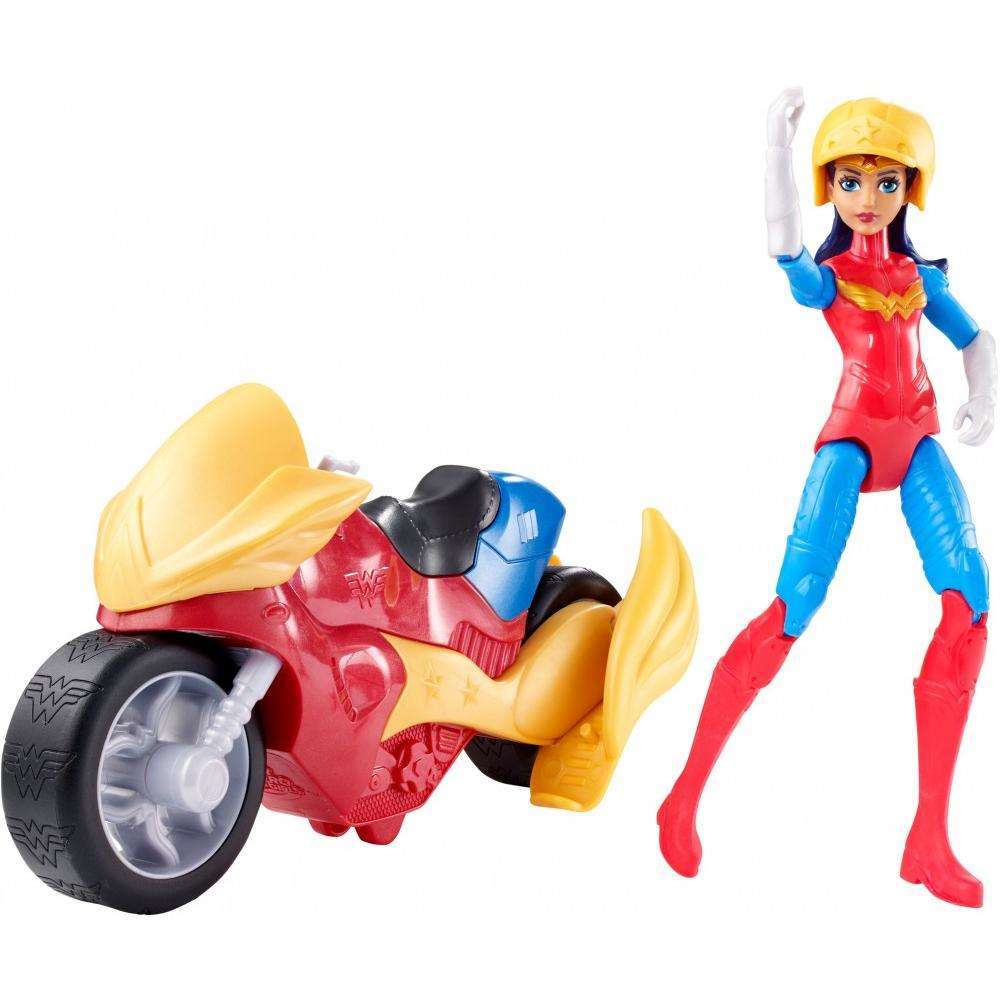 DC Super Hero Girls Wonder Woman & Motorcycle Doll - image 1 of 7