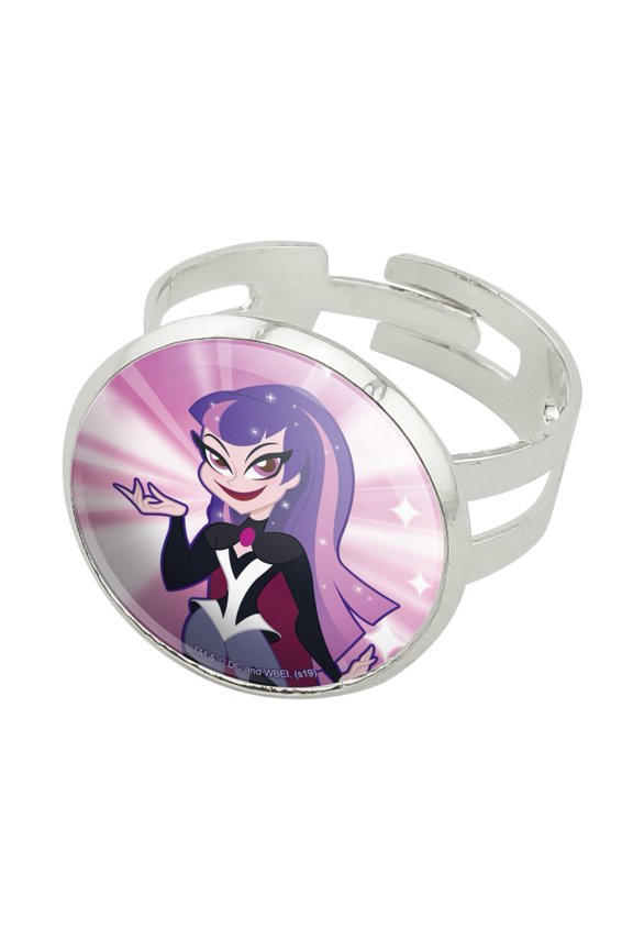 DC Super Hero Girls Zatanna Silver Plated Adjustable Novelty Ring