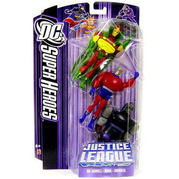 DC Super Heroes Mr. Miracle, Orion & Darkseid Action Figures [Purple Card]