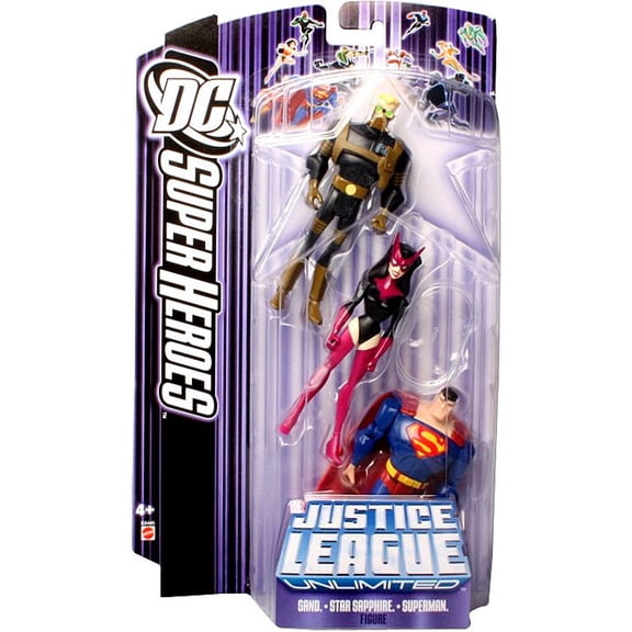 DC Super Heroes Sand, Star Sapphire & Superman Action Figures