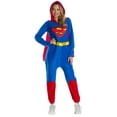 thumbnail image 1 of DC Comics Superman Comfy Wear Costume for Adults by Rubies, Women's Small, 1 of 2