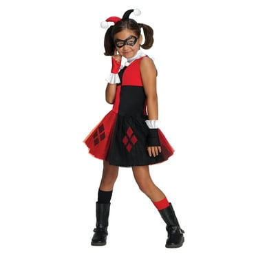 DC Super Villains Harley Quinn Tutu Costume for Kids by Rubies, Girls Medium
