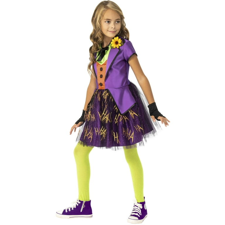 Joker Girls Deluxe DC Villan Costume Joker Girls Deluxe DC Villan Costume