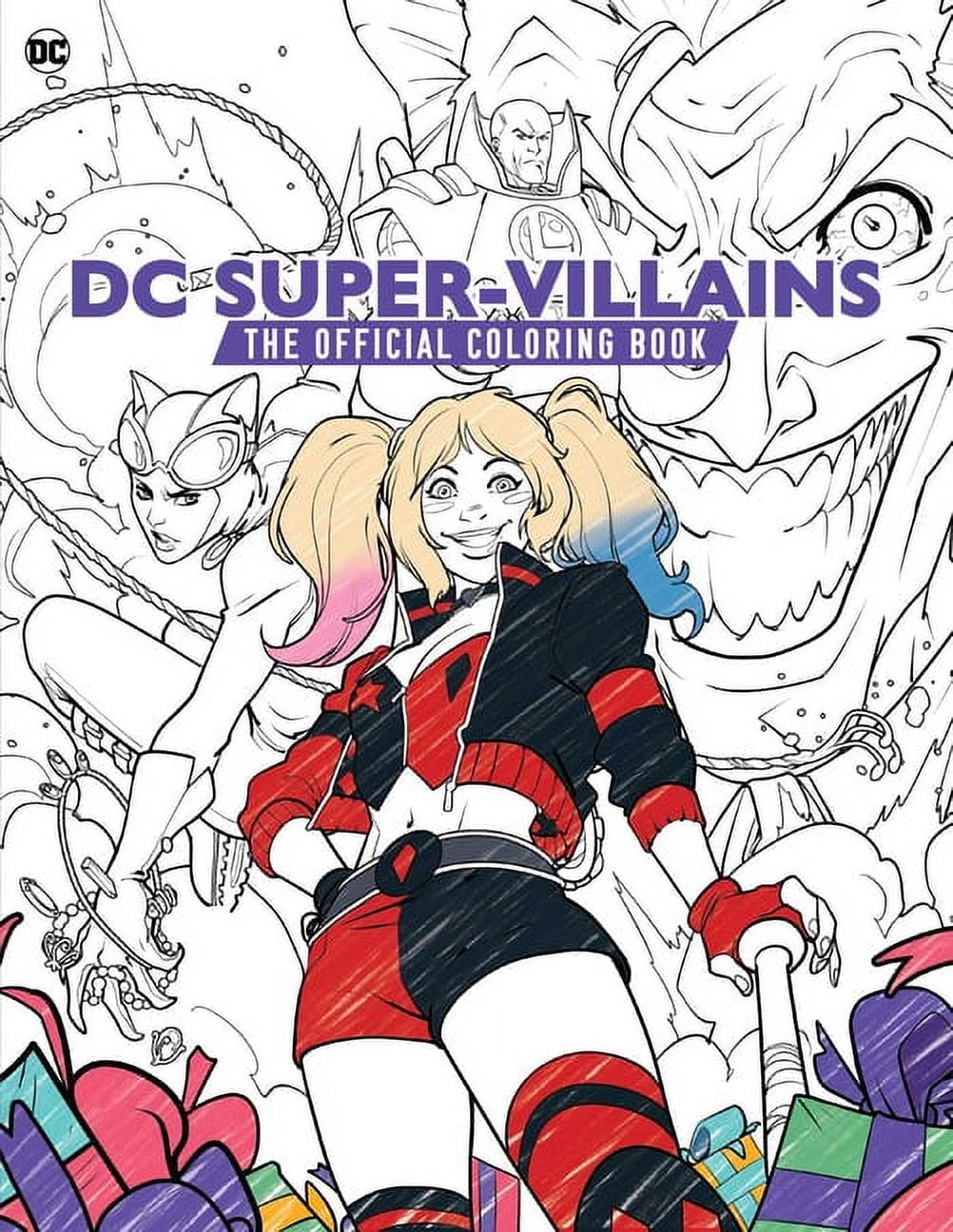 DC SuperVillains The Official Coloring Book (Paperback)