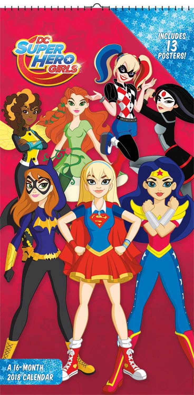DC Superhero Girls 2018 Mini Poster Calendar - Walmart.com