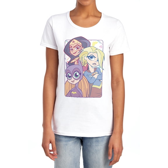 DC Superhero Girls Dont Box Us in Women's T Shirt, White, Medium