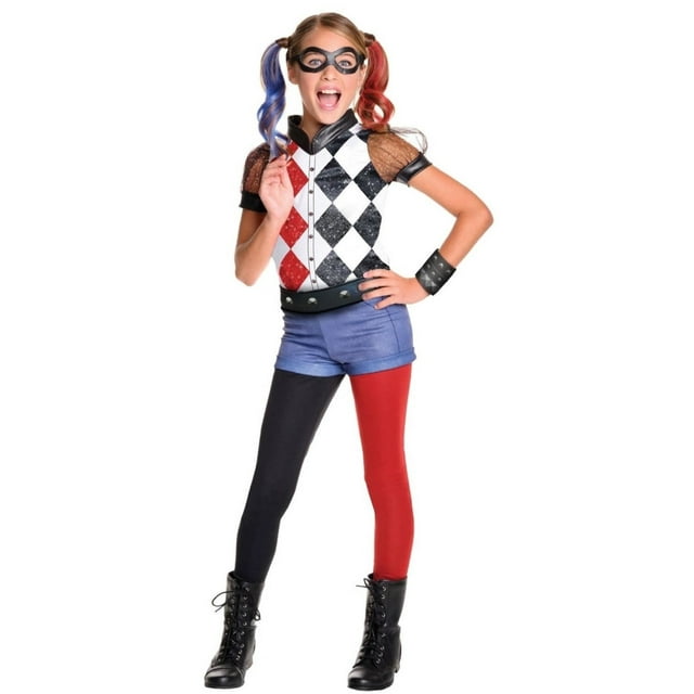 DC Superhero Girls Harley Quinn Deluxe Costume Large - Walmart.com