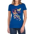 thumbnail image 1 of DC Superhero Girls Wonder Woman Women's T Shirt, Royal, Small, 1 of 6