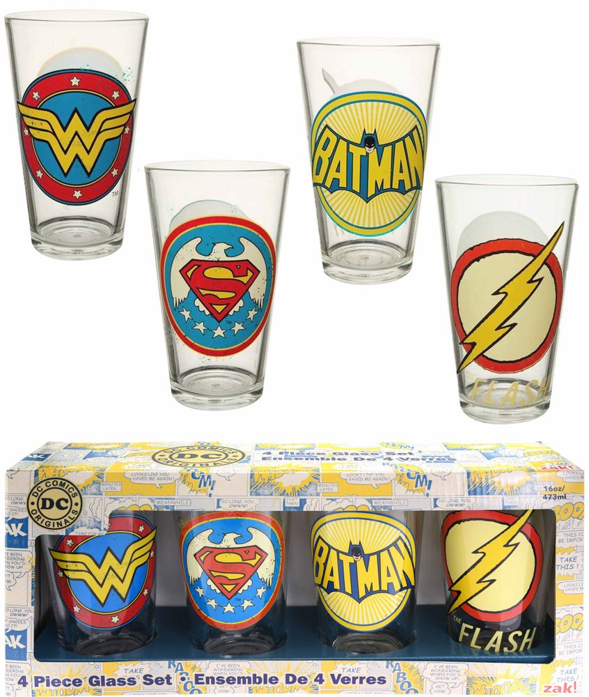 スーパーマン 16ozグラスセット 【公式通販】