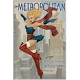 thumbnail image 1 of DC Superheroes - Supergirl - Framed DC Comics Poster (The Metropolitan - Retro Style) (Size: 25" X 37") (Shiny White Aluminum Frame), 1 of 6