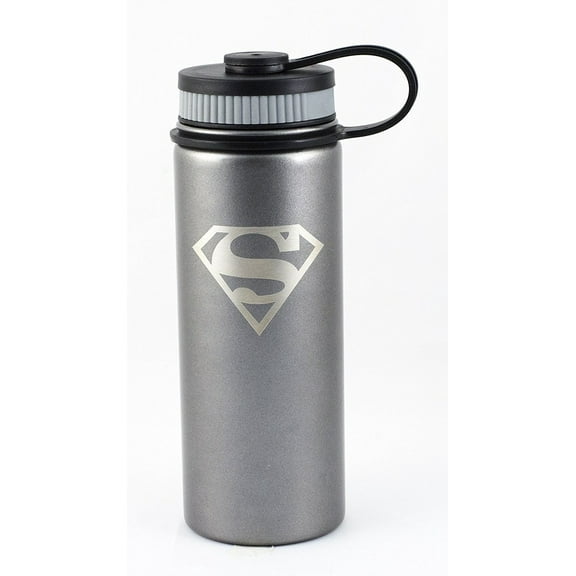 DC Superman Logo 18oz Stainless Steel Water Bottle