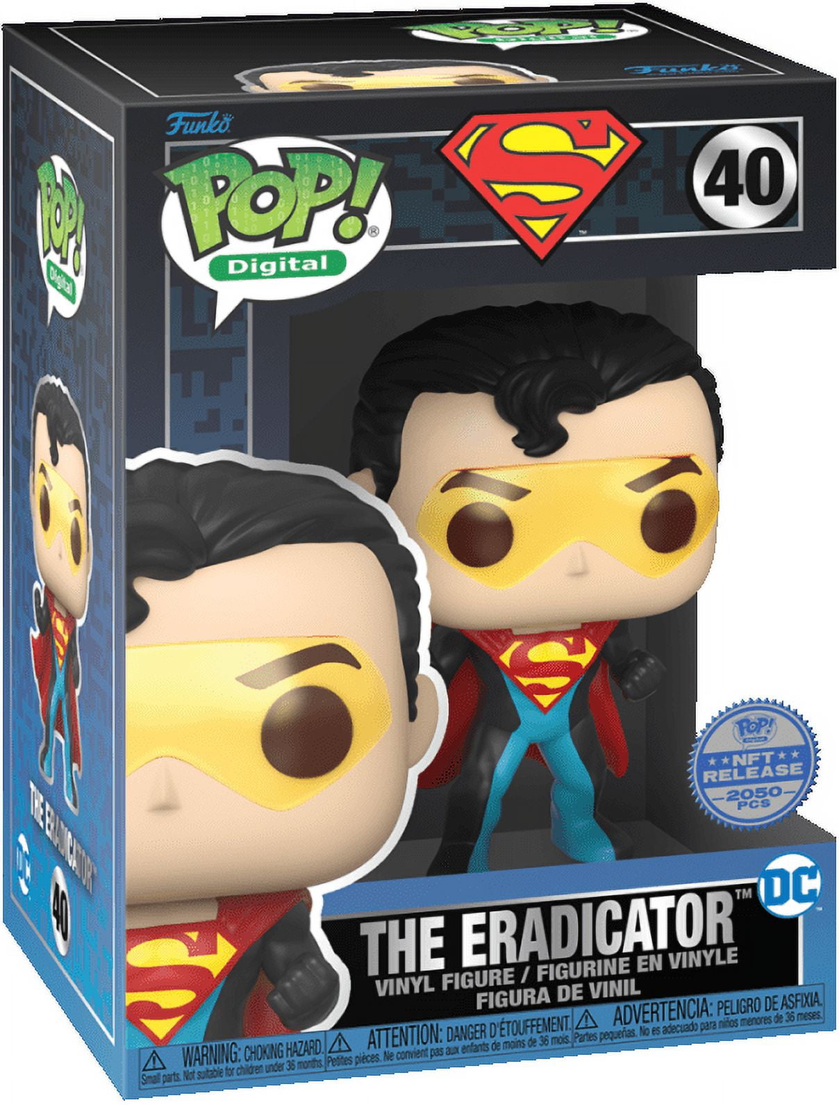 The Eradicator Funko Pop Superman NFT retailer physical