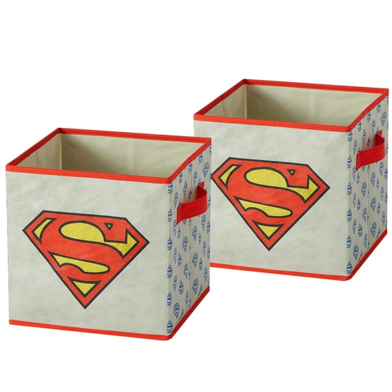 Superman Kids' 2-Pack Storage Cubes, 10" x 10"