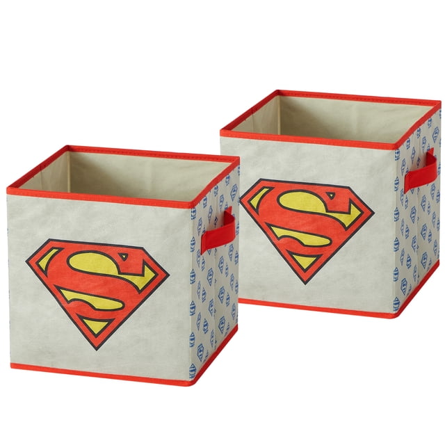 Superman Kids' 2-Pack Storage Cubes, 10" x 10"