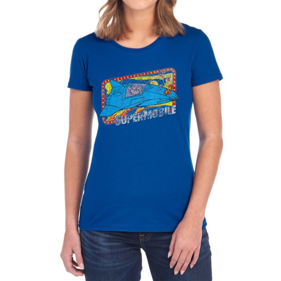 DC Supermobile Women's T Shirt, Royal, Medium