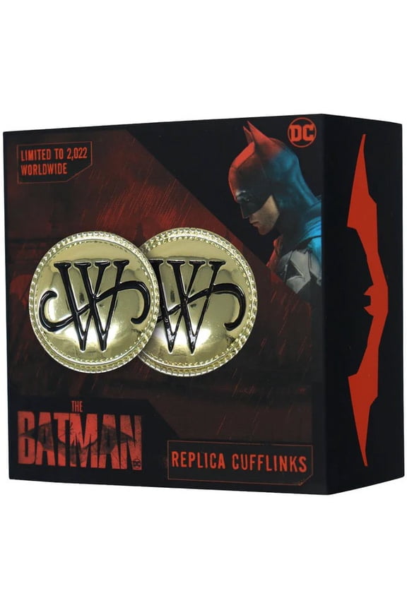 DC The Batman Bruce Wayne Replica Cufflinks