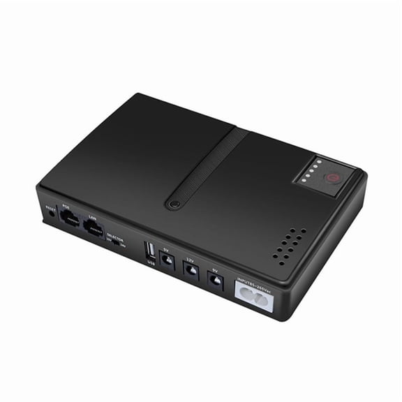 DC UPS Battery Backup Uninterruptible Power Supply 85265V UPS Battery Replaceable US-Plug