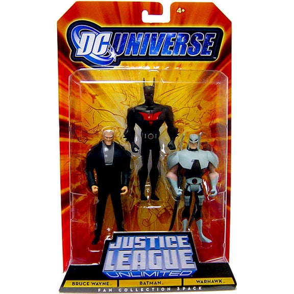DC Universe Fan Collection Bruce Wayne, Batman & Warhawk Action Figures