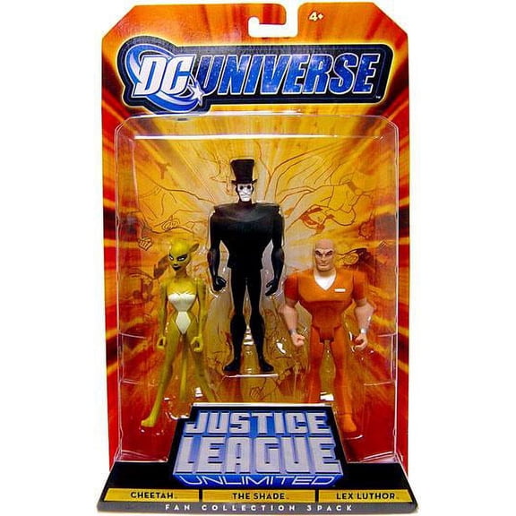 DC Universe Fan Collection Cheetah, The Shade & Lex Luthor Action Figures