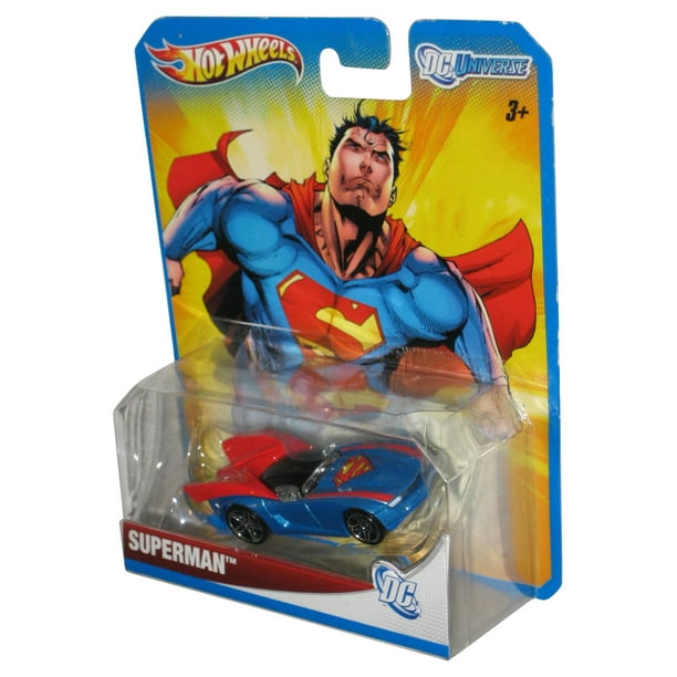 DC Universe Hot Wheels Superman 2012 Mattel Die Cast Toy Car Cracked Plastic Walmart Business Supplies