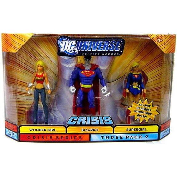 DC Universe Infinite Heroes Wonder Girl, Bizarro & Supergirl Action Figures