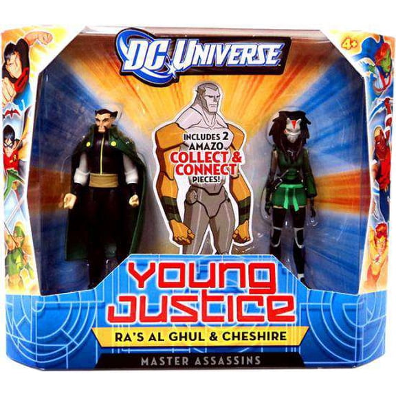 DC Universe Young Justice Ra's Al Ghul and Cheshire Action Figures, Set of 2