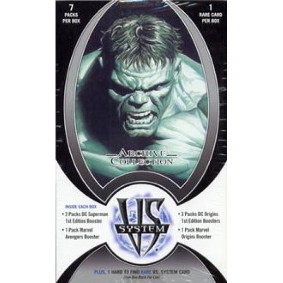 DC VS System Trading Card Game Archive Collection Booster Box [7 Packs]